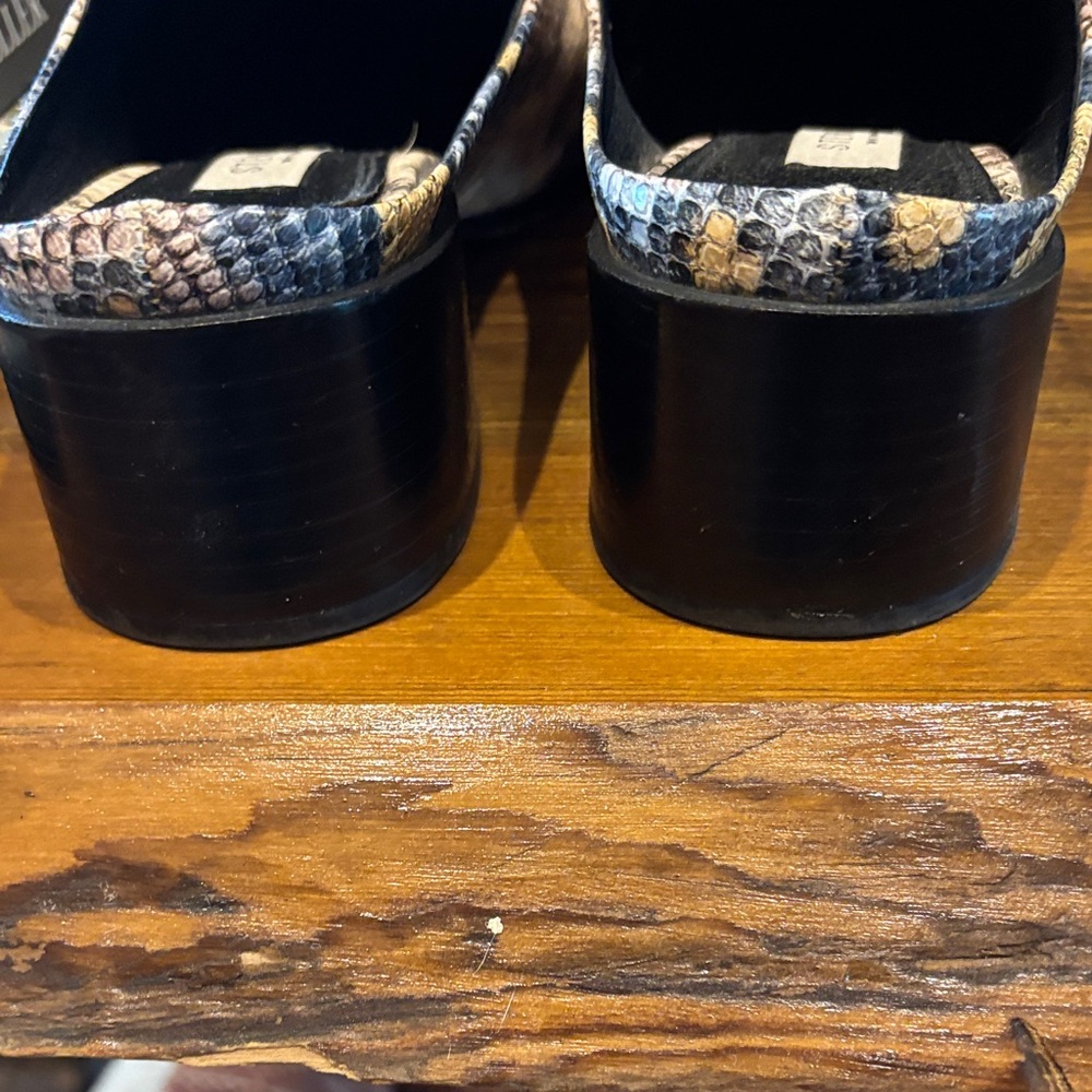 Steve Madden Multicolor Snakeskin Mules - Picture 4 of 6